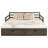 Grey 2-Drawer Daybed With Extension Trundle