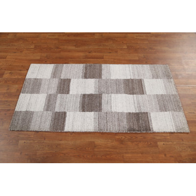 Tapis damier Gabbeh 2 x 5