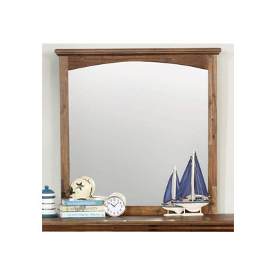 Seadrift Wood Flat Wall Mirror