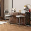 Ensemble de 2 tabourets de bar rotatifs à 360 ° avec coussins en cuir et structure en fer - Tabourets pivotants réglables pour la cuisine, le bureau ou le restaurant-1783892781