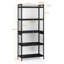 Armoire de rangement à 4 niveaux de 23,62 pouces avec porte PC transparente pour garde-manger