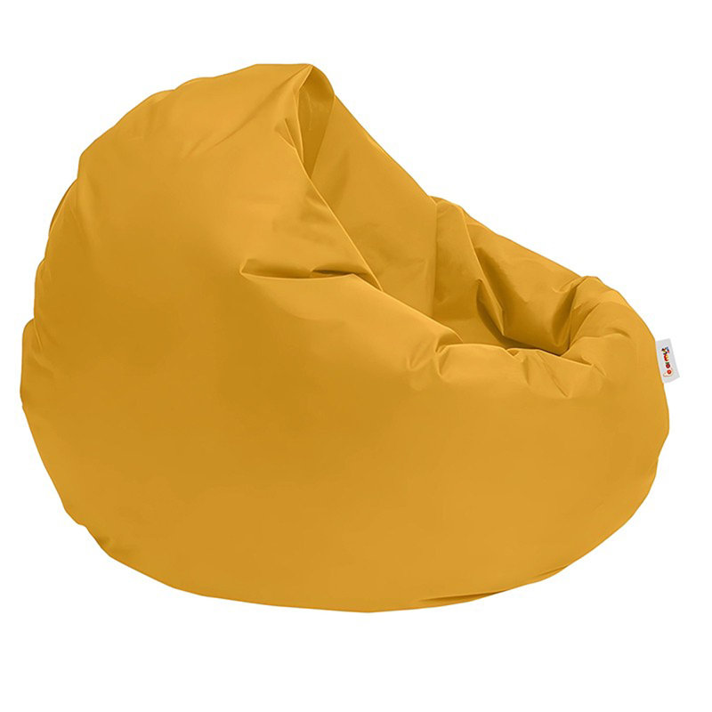 Fauteuil à billes de jardin original jaune, polyester imperméable, 39,4 po de diamètre | 39,4 po de hauteur, 7,9 po de hauteur du siège, 25,6 po de largeur du bouffon | 100% mousse de styromousse recyclée, capacité maximale: 440 lb | Idéal pour la détente en plein air moderne