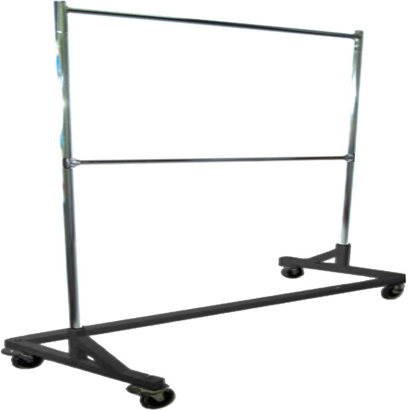 63.5'' Steel Rolling Clothing Rack