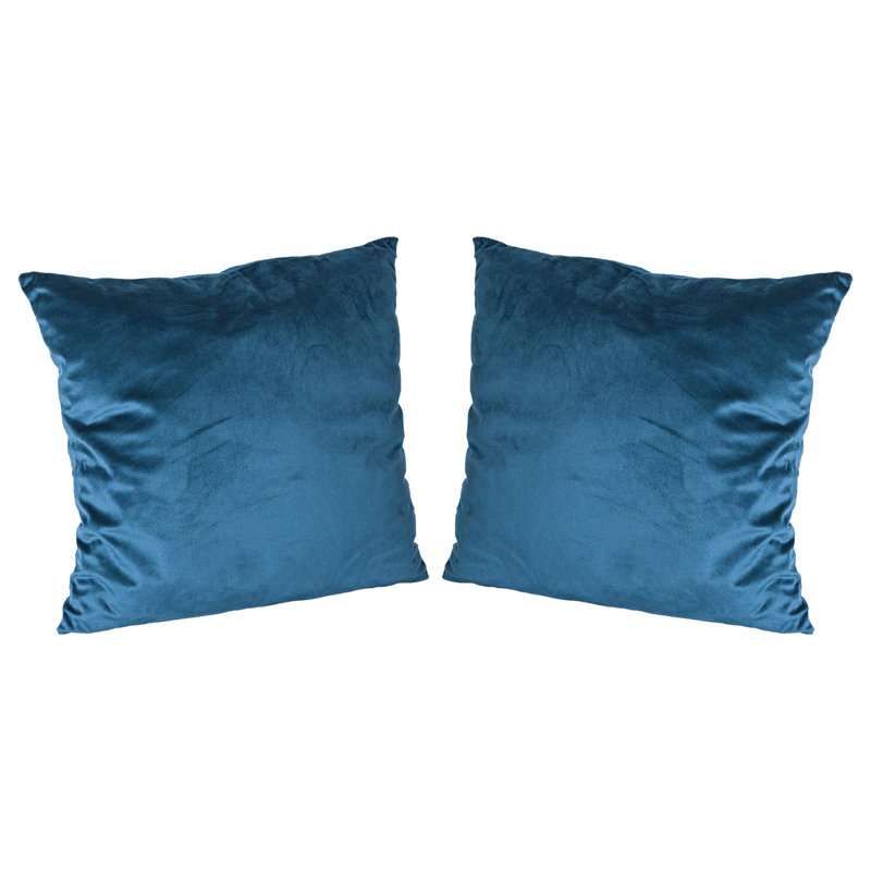 Square Scatter Cushion with Filling, Blue