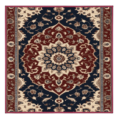 Machine Washable Persian Brown Area Rug