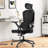 Heavy Duty Ergonomic Desk Office Chair, High Back Home Computer Chair With Headrest  And Adjustable Swivel 3D Armrests For Comfort  Adjustable Lumbar Supports Up To 350Lbs-1237796681-1237796684