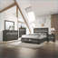 Table de chevet contemporaine à 3 tiroirs en bois avec rangement pour chambre à coucher
