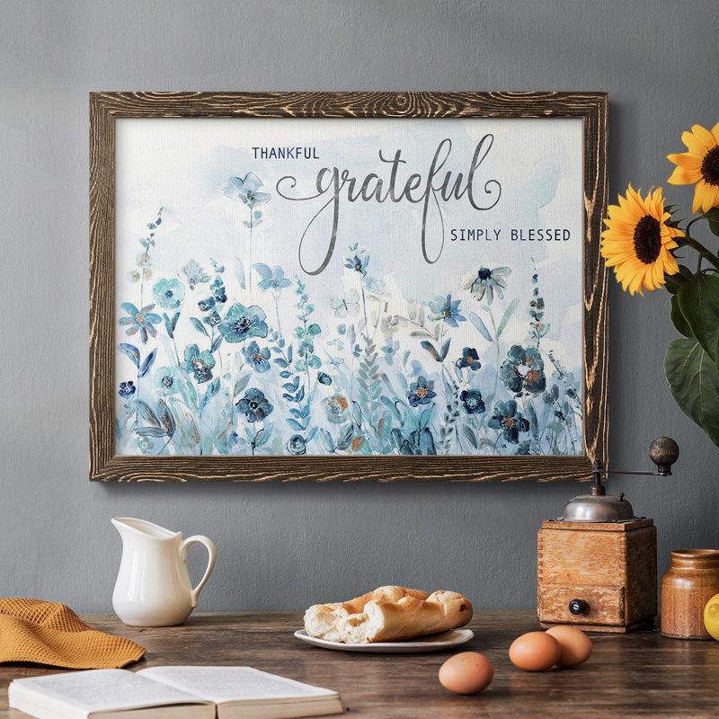 Glittering Meadow, reproduction d'art sur toile, Noyer, H 28 po x l 42 po x P 1,5 po