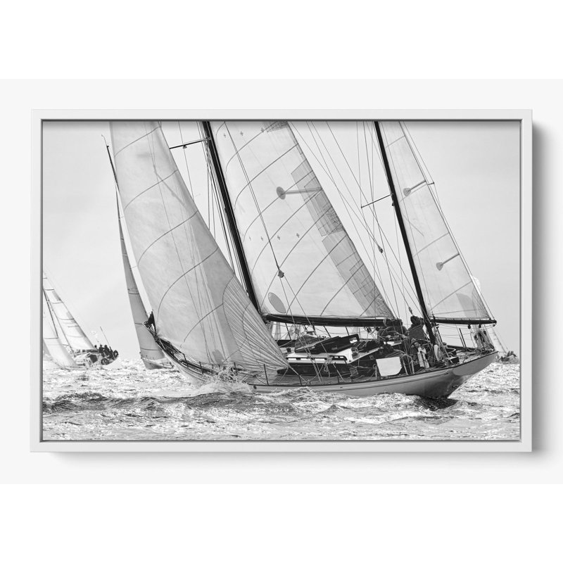 «Northward Winds», Reproduction encadrée d'une seule photo sans pass, H 42 po x l 62 po, Blanc