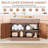 48" Island Table For Kitchen, Classic Kitchen Island Cart With Storage, Marble Countertop, Walnut Wood Grain And 2 Drawers & 2 Cabinets, Multi-scene Kitchen Storage Cabinet For Kitchen, Dining Room And Living Room, Coffee Walnut