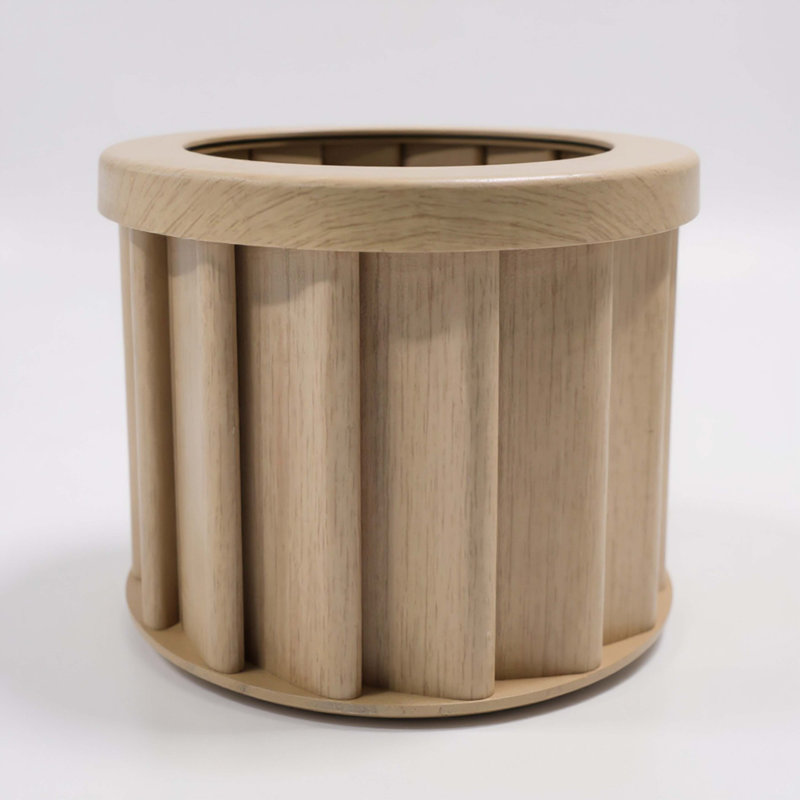 Pot rond Strata SM, H 5,13 po x l 6,25 po x P 6,25 po, Beige-brun