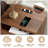 Walnut Nightstand Set of 2, Narrow Wood Bedside Table Set of 2 with Storage Drawer, Modern Bedroom Nightstand, 17.7"x13.8"x23.4"-1180927131-1180927128