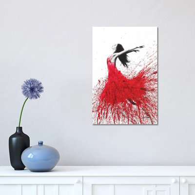 Rose Dance 1 Piece Wrapped Canvas Painting