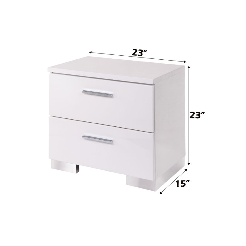Table de chevet élégante avec table de chevet avec tiroirs
