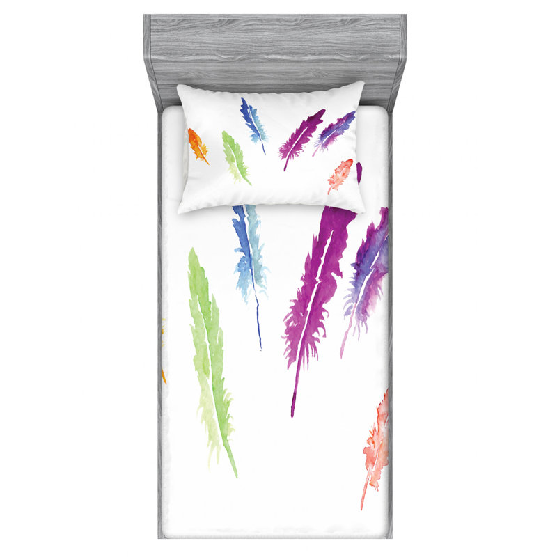 Microfiber Sheet Set, Twin Sheet Set with Fitted Sheet