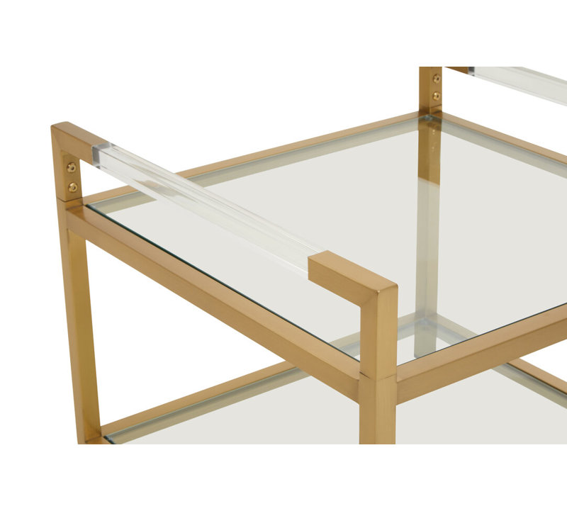 Glass Top End Table