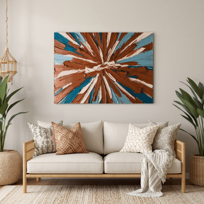 Neo Expressionism 74 Brown Metal Wall Art