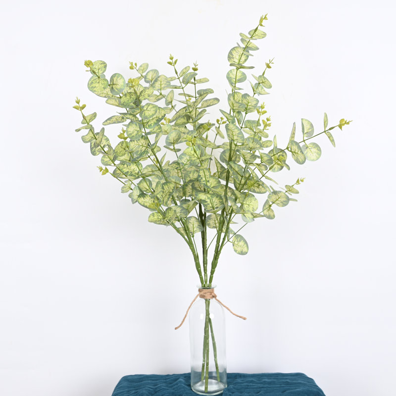 Arrangement floral de style campagnard artificiel de printemps / été, jet de feuillage de verdure avec longue tige pour centre de table de salle à manger
