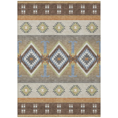 Machine Washable Indoor/Outdoor Chantille ACN2541 Lodge Rug
