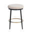 Ensemble de 2 tabourets de comptoir 24,75 po Modern, ensemble de 2 tabourets de comptoir blancs avec structure en fer, coussin éponge, repose-pieds, convient à la cuisine / chambre à coucher / salle à manger.-119320404-119320402