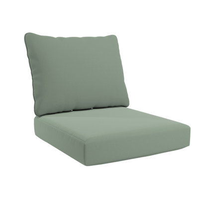 Deep Seat Cushion, 24" X 48" X 5.5", Premium Memory Foam Core With Rolled Front & Boxed Edge Seat, Sunbrella Fabric, Patio Cushions For Outdoor Sofas & Loveseats