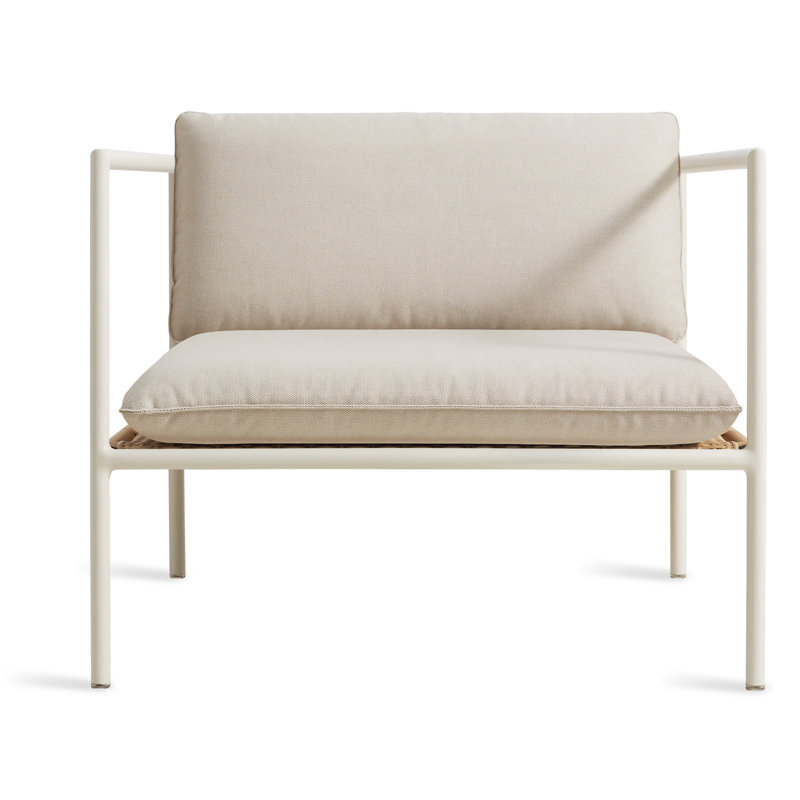 Chaise longue d'extérieur Dog Days, Blanc, Tissu Sunbrella