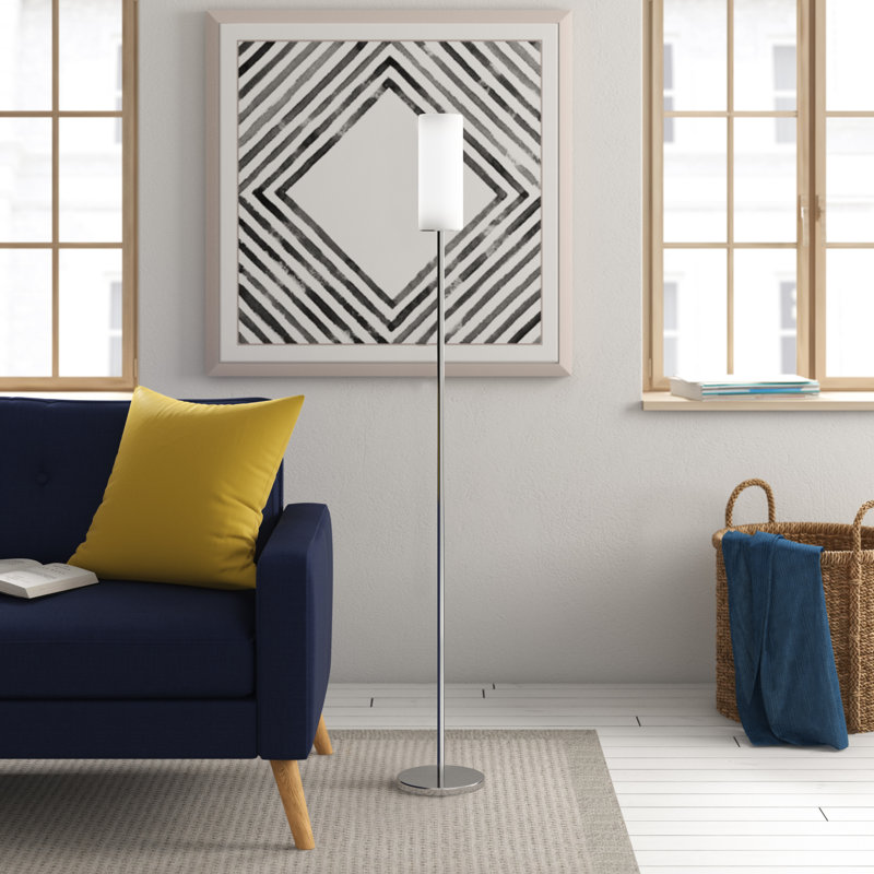 Ardilla 153cm Satin Traditional Floor Lamp with Outlet