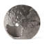 Vase Atlas en métal nickel antique, grand