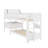 L-Shaped Bunk Bed With Drawers & USB Ports & Power Outlet, Wood Triple Bunk Bed With Desk, Ladders & Guardrails-279313108