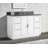 Salise 49 " W Freestanding Standard Free Standing Single Double Single Vanity Bathroom Vanity With Top-335070627-335070625