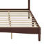 Lit plateforme en bois avec tête de lit en forme de gourde, lit plateforme de style rétro avec support à lattes en bois-350035607