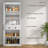 72.8" Kitchen Pantry Cabinet