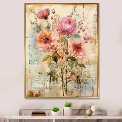 " Rustic Bouquet Blooming Wildflower Floral I "