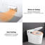 Smart Toilet Bidet With Heated Seat, Night , Self-Cleaning Nozzle, Foot Sensor, Remote Control, Led Display Sensor Open Lid,