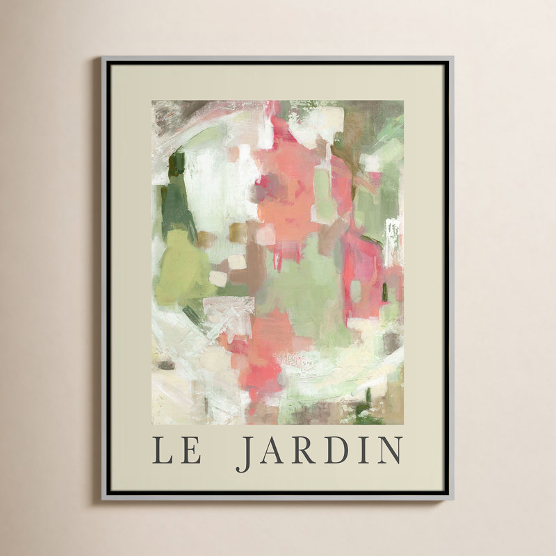 Collection d'affiches botaniques "Le Jardin" par Carol Robinson, Cadre flottant argent, Non, H 29,5 po x l 23,5 po x P 2 po