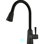 Touchless Kitchen Faucet - Automatic Smart With Pull Down Black Stylish Brass Ceramic Filler Motion Sensor Activated For Quick And Easy Tasks Body Efficient Use
