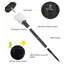 Allal Black Solar Powered Metal Pathway Lights Pack