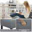 Chaise d'appoint rembourrée gris Exia