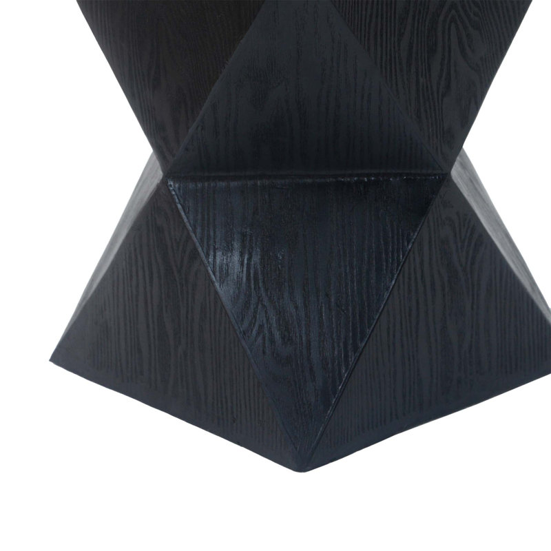 Table d'appoint Moshe Mgo Prismatic Symmetry, Noir