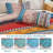 Bohemian Quilt Set King Size, Boho Striped Printed Bedding Bedspread Coverlet Set For All Season, Lightweight Microfiber Quilts With 2 Pillowcases 104"X90" (3 Pieces, Colorful)