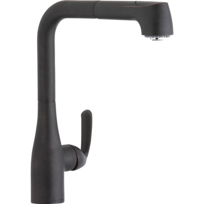 Gourmet Pull Out Single Handle Kitchen Faucet