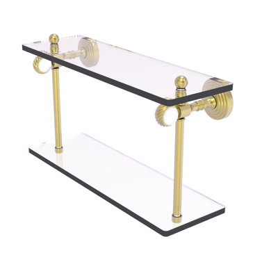 Jarrell 2 Piece Glass Tiered Shelf