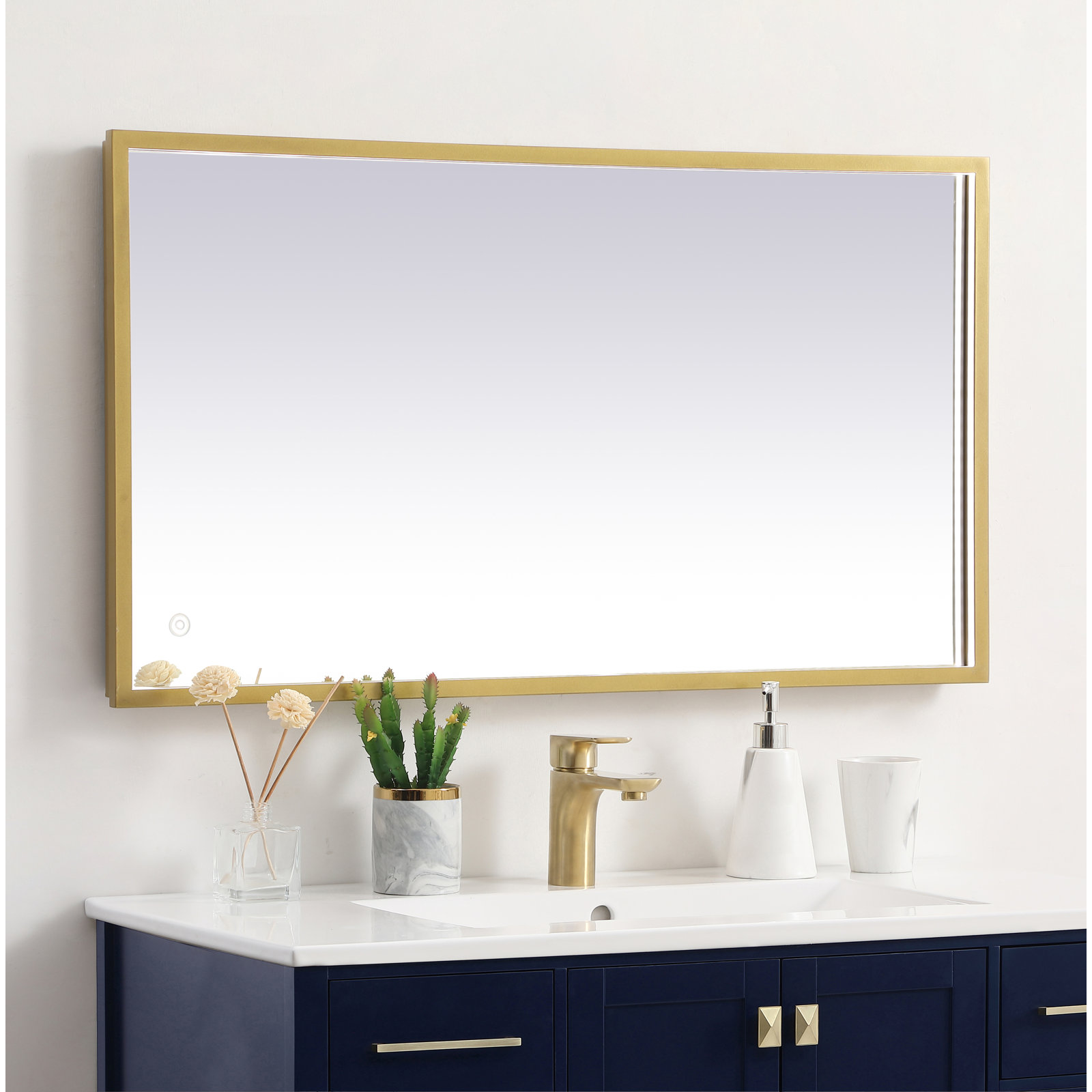 Piche 72" Mirror, Brass, 20" x 36"