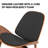 Leather Mid Century Modern Wide Side Accent Chair, Walnut Leather Lounge Chair