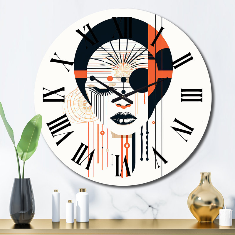 Horloge murale en métal, Grand