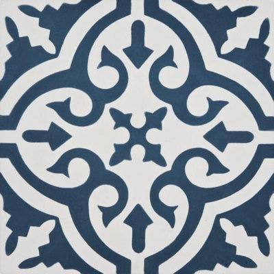 Argana 8" x 8" Cement Patterned Wall & Floor Tile