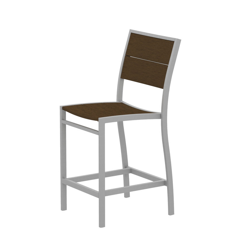 Chaise d'appoint POLYWOOD Surf City, Argent texturé / Cabane
