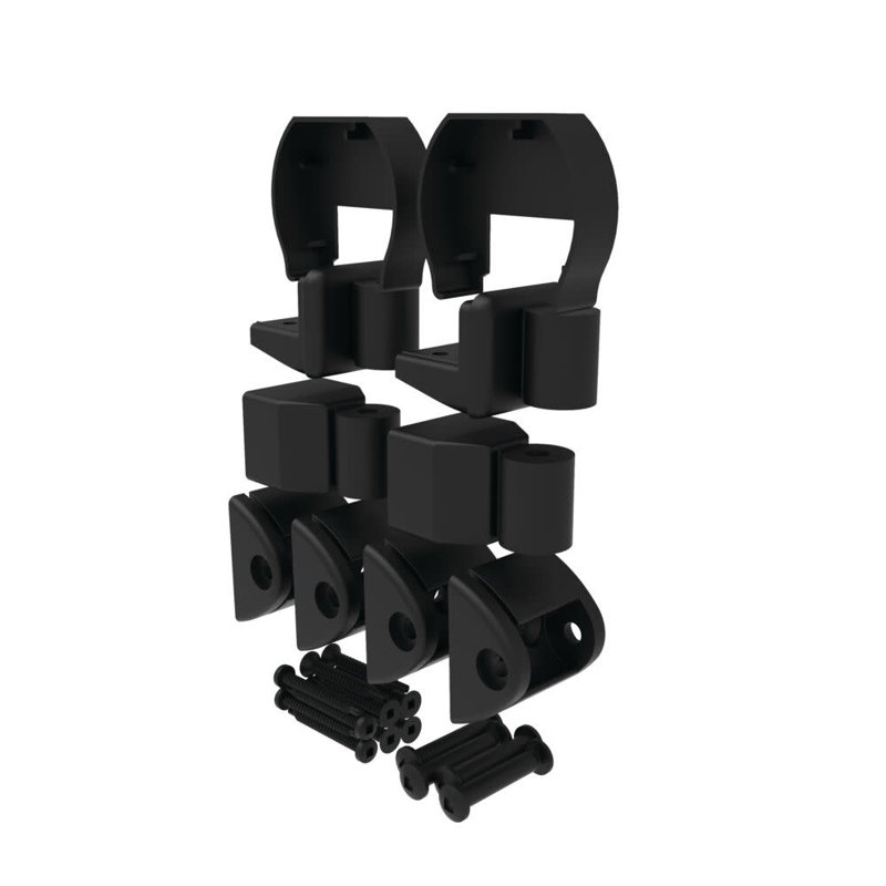 VersaRail Winchester Aluminum Angle Brackets, Matte Black