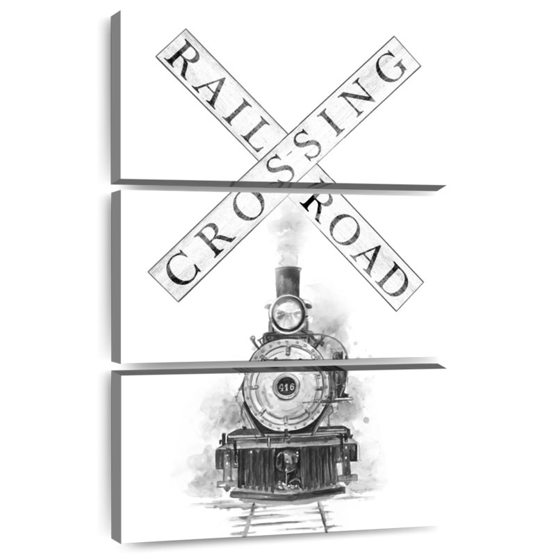 Mehar Railroad Crossing, H 32 po x l 20 po