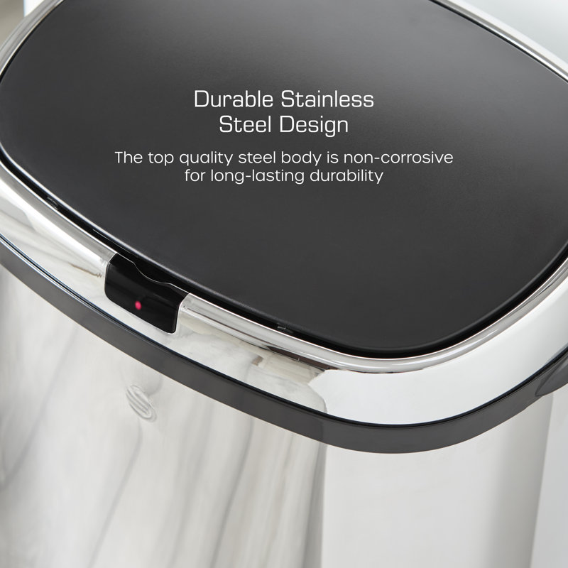 Townhouse 42 Litre Motion Sensor Recycling Bin, Grey